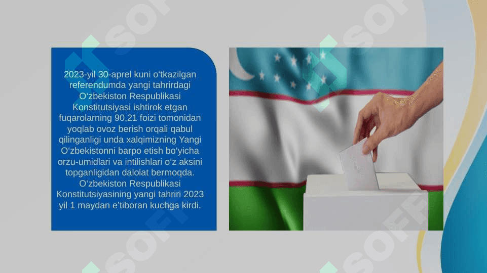 Yangi tahrirdagi konstitutsiyaning qabul qilinishi va unga bo'lgan hayotiy zarurat 4