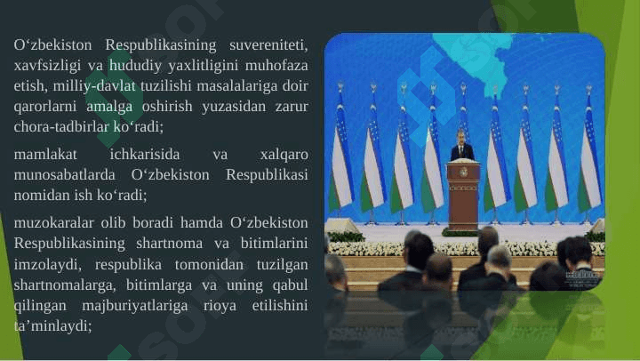 O'zbekiston Respublikasi Prezidentining konstitutsiyaviy-huquqiy maqomi 3