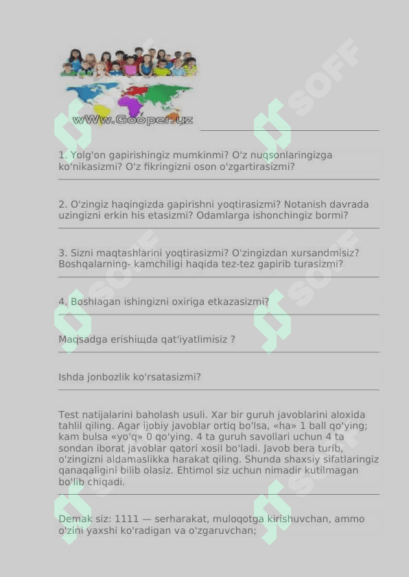 PSIXOLOGIK TESTLAR 3