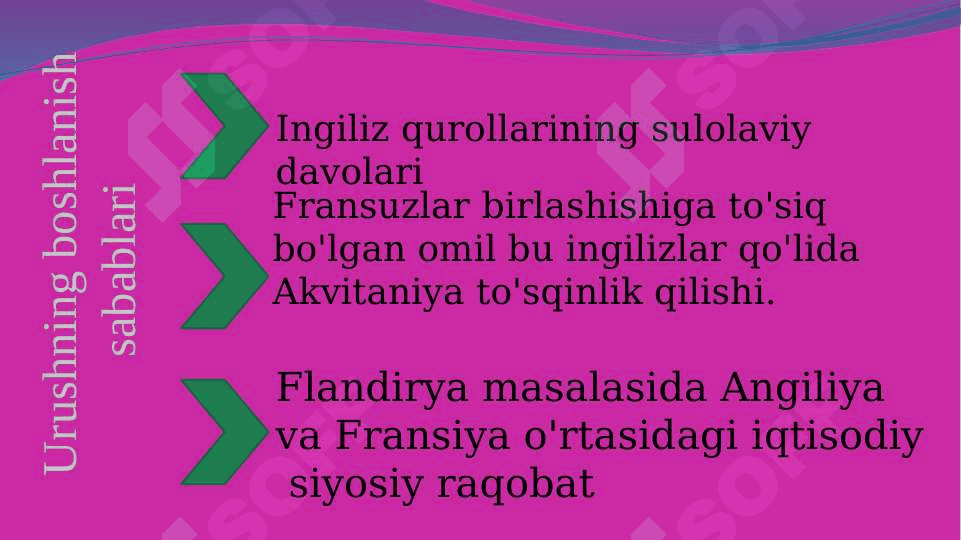Yuz yillik urush sabalari 4