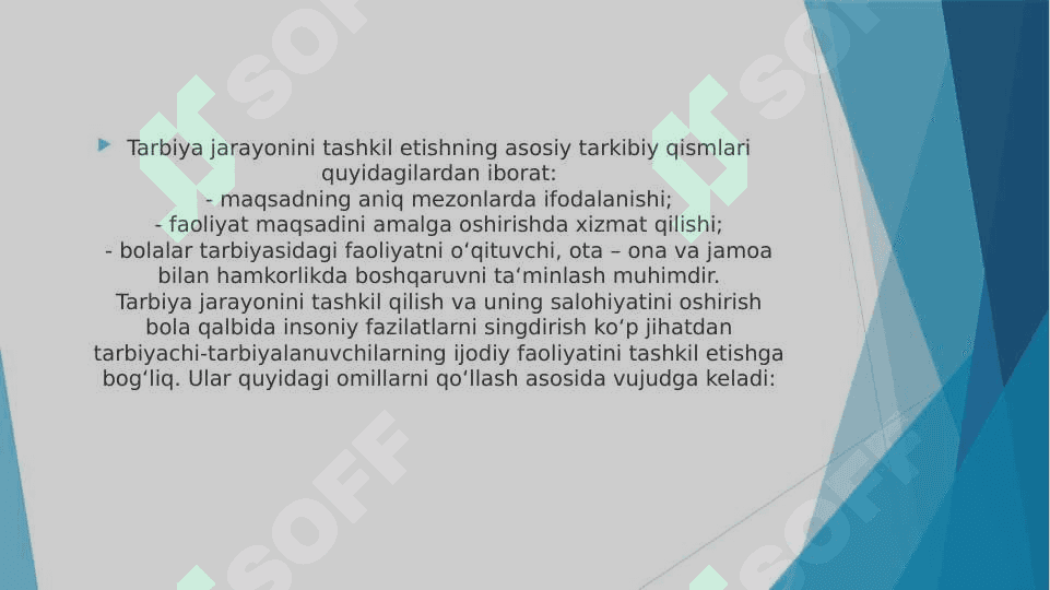 TARBIYA FANINI O'QITISH TARBIYA TRENINGLARI ASOSIDA FAOLIYATINI TASHKIL ETISH 4