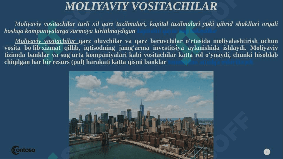 Moliyaviy vositachilar 3
