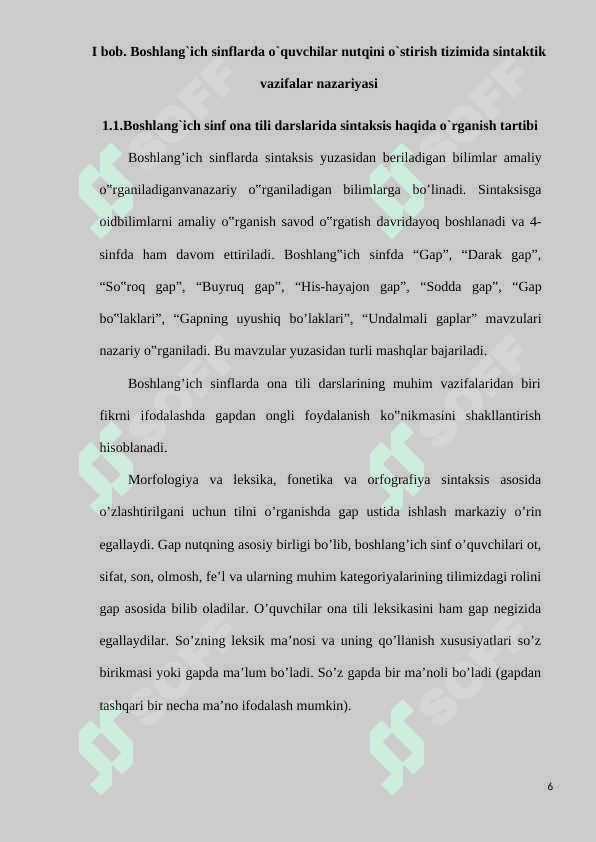 So‘z birikmasi va gap ustida ishlash 6