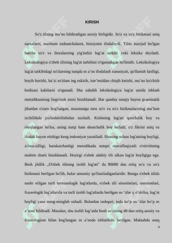 Lug’at ustida ishlash metodikasi.  Maktabda lug’at ustida ishlashning asosiy yo‘nalishlari 4