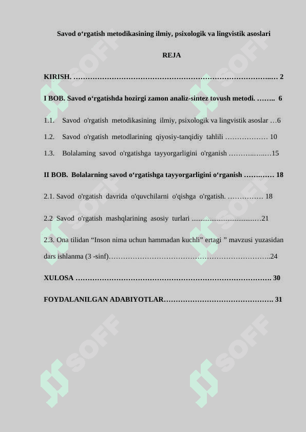 Savod o‘rgatish metodikasining ilmiy, psixologik va lingvistik asoslari 3