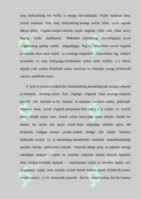 Savod o‘rgatish metodikasining ilmiy, psixologik va lingvistik asoslari 6