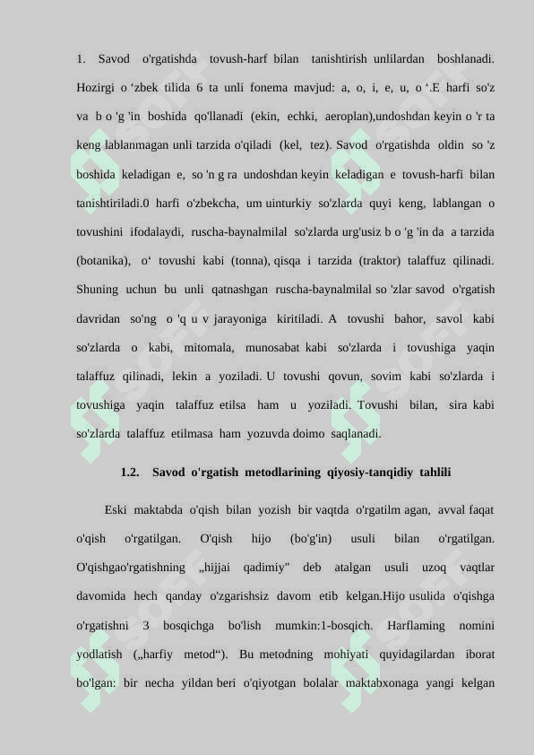 Savod o‘rgatish metodikasining ilmiy, psixologik va lingvistik asoslari 8