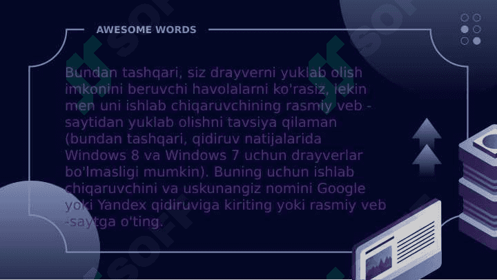 Kompyuterlarga ulangan  texnik qurilmalar  holatini  tekshirish  va  boshqarish Direct  X 6
