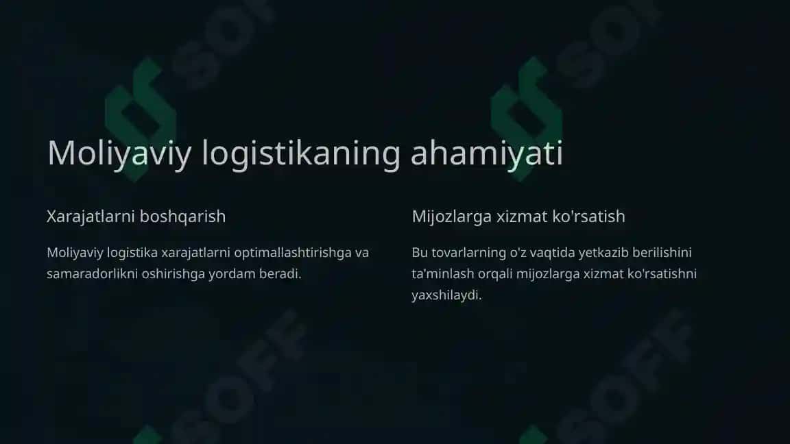 Moliyaviy logistika 2