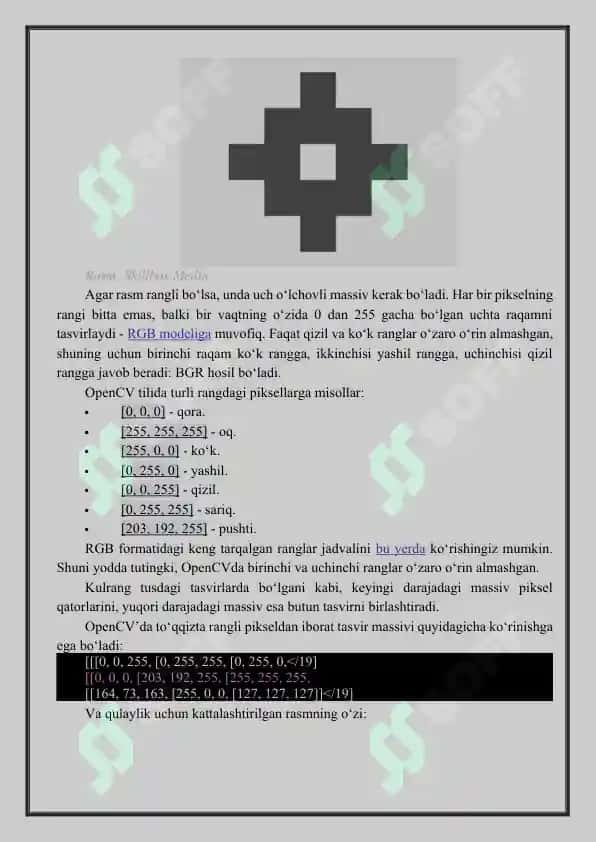 OpenCV kompyuter vizualizatsiyasi 6