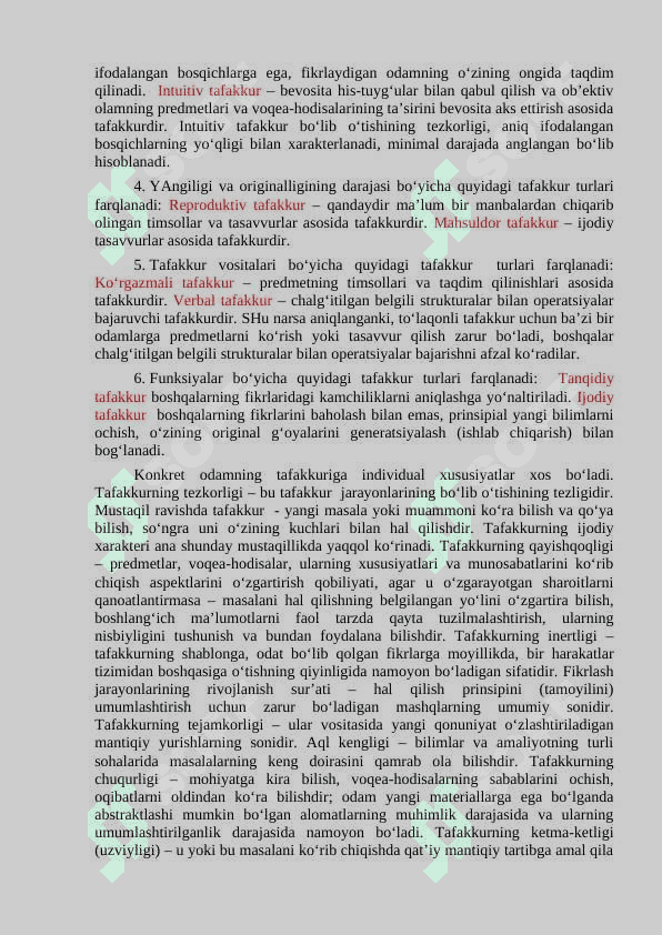 OPERATIV TAFAKKUR VA QAROR QABUL QILISH MUAMMOSI. 2