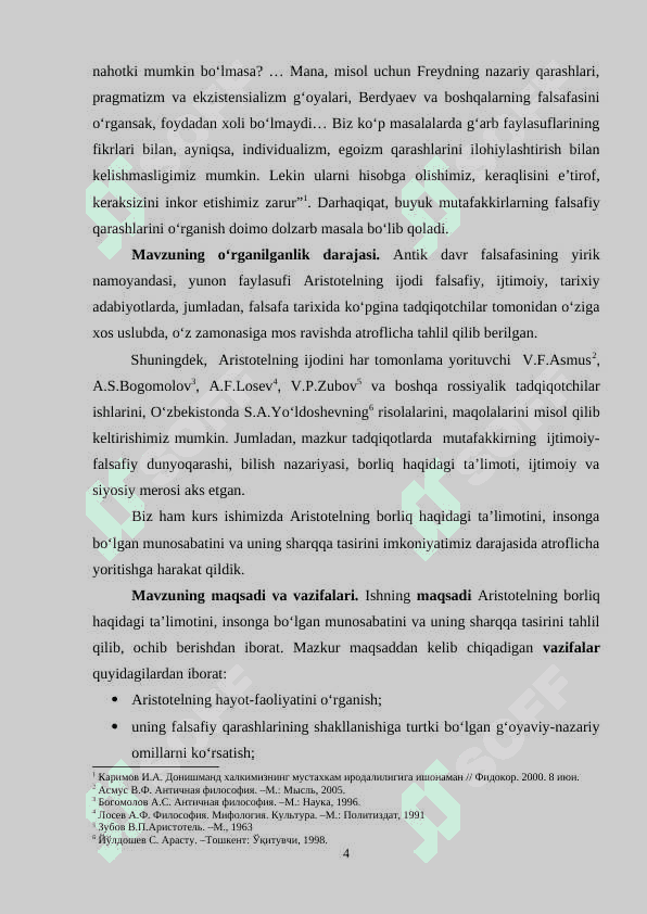 Aristotelning borliq haqidagi taʼlimotni gʻarbga tarqalishi 4
