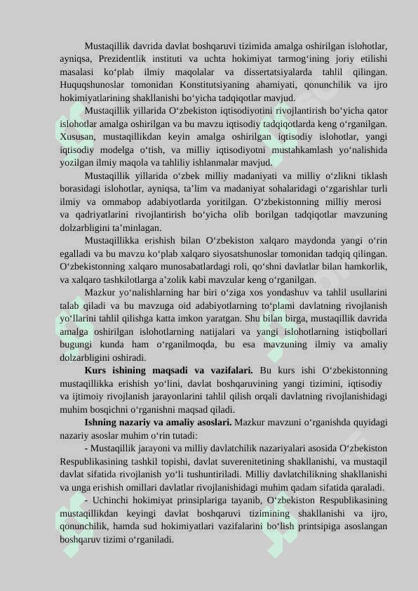 OʻZBEKISTON Respublikasi tashkil etilishi 4