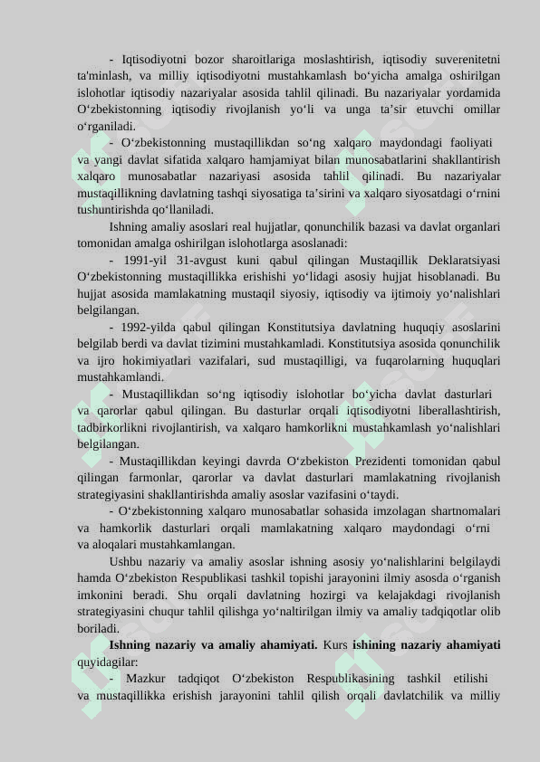 OʻZBEKISTON Respublikasi tashkil etilishi 5