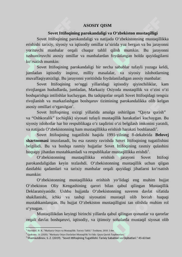 OʻZBEKISTON Respublikasi tashkil etilishi 7