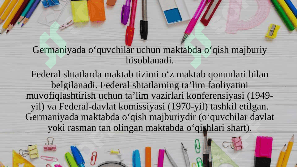 Germaniyada boshlangʼich taʼlim 4