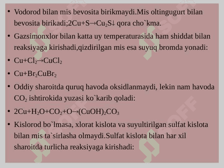 Rangli metallar. Mis konlari geologiyasi 6
