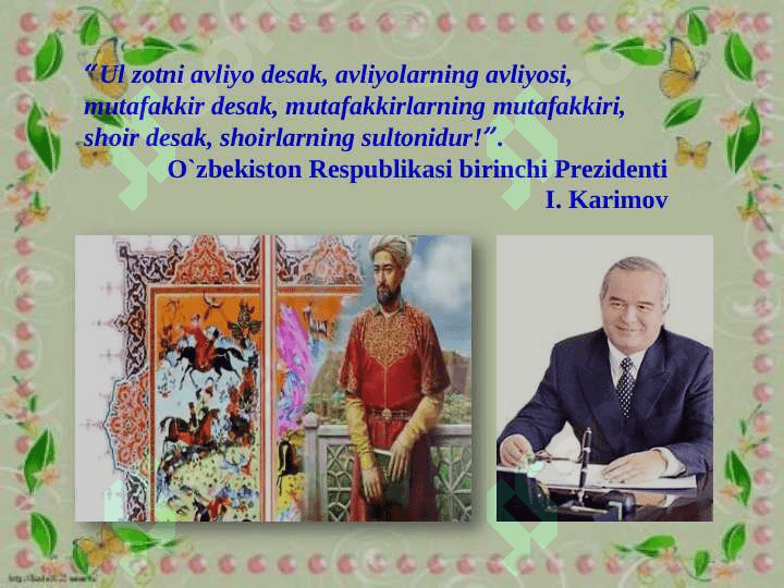 Hayrat ul-Abror dostoni bo'yicha 4
