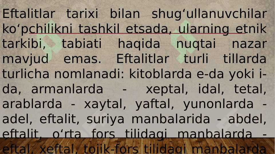 Ilk oʻrta asrlarda Oʻrta Osiyo tarixiy bilimlarni rivojlanish 7