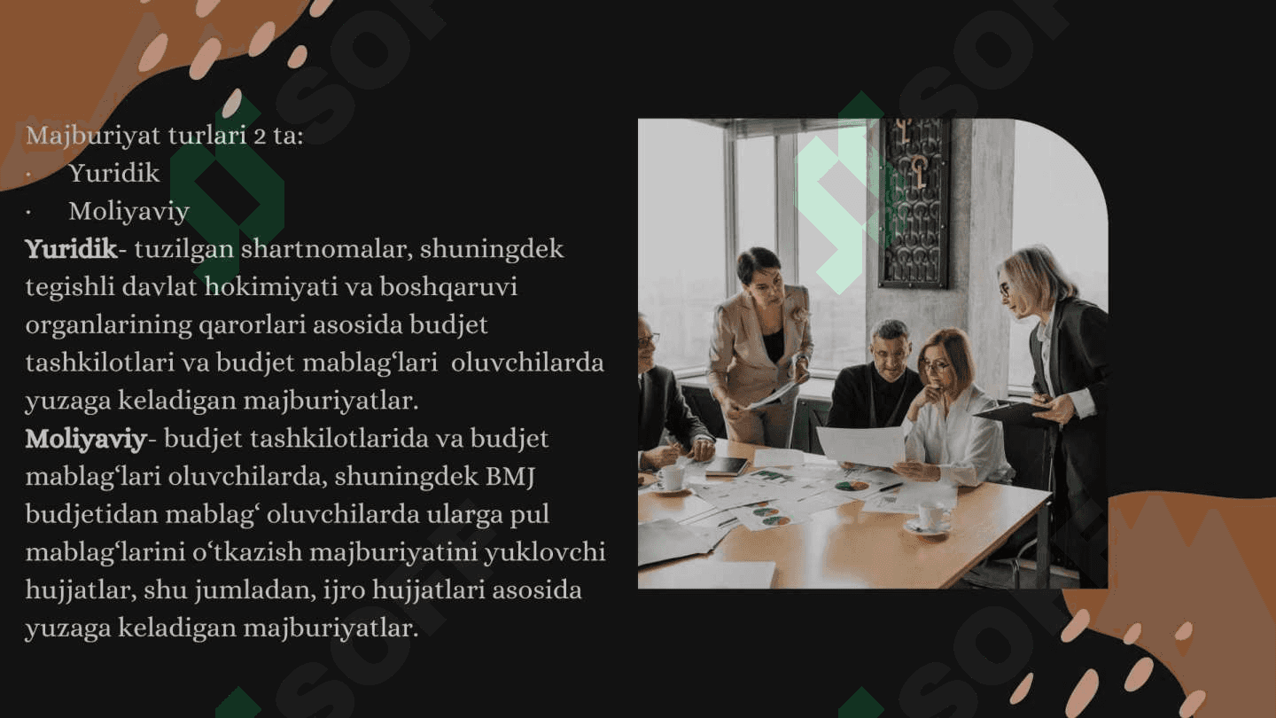 Byudjet tashkilotlarida turli debitor va kreditorlar bilan hisoblashuvlar hisobi 7