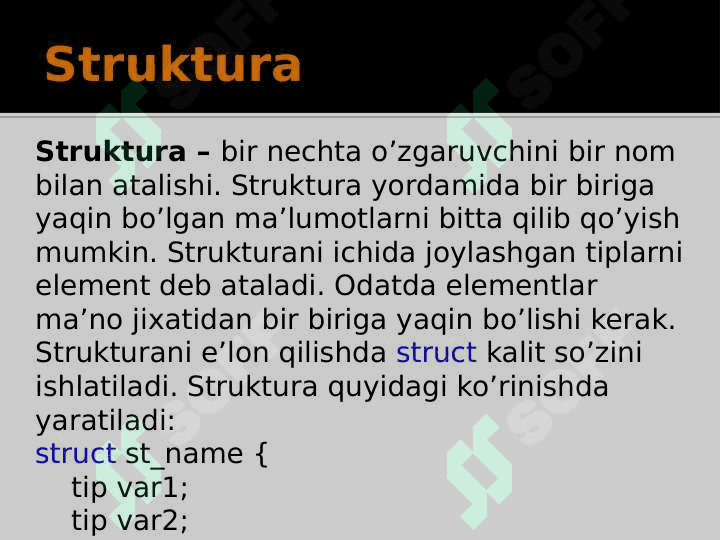 C/C++: Struct va Union 3