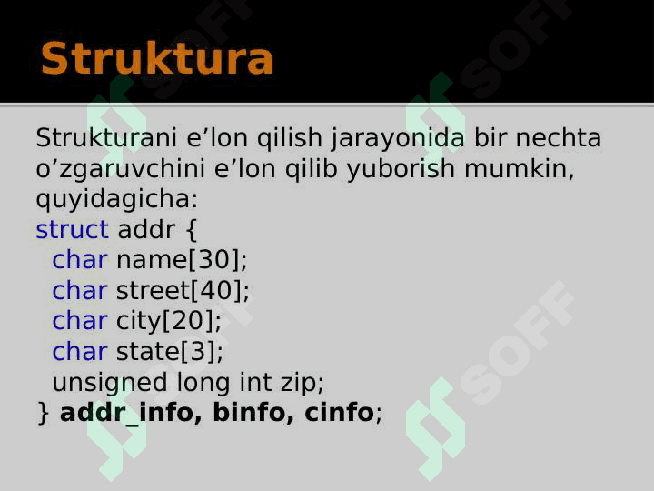 C/C++: Struct va Union 6