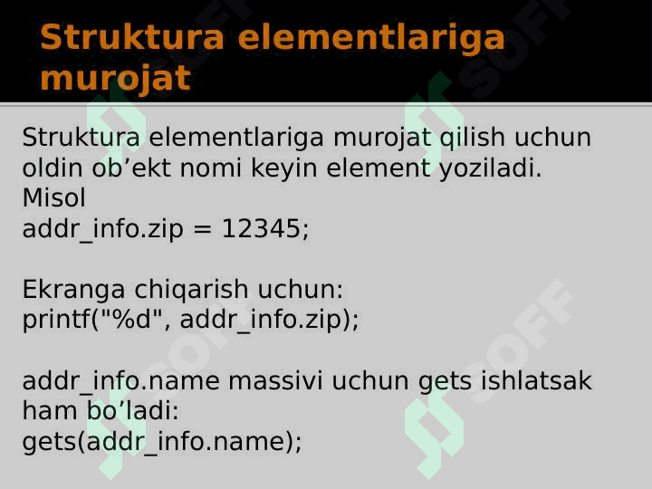 C/C++: Struct va Union 8