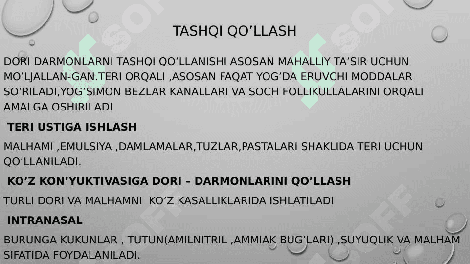 DORI DARMONLARNI QO’LLASH USULLARI 4