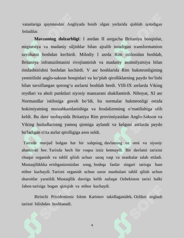 Tarix darslarida Britaniyadan Angliyaga mavzusini o'rganish usullari 4