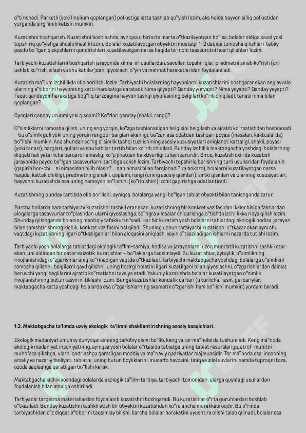 Maktabgacha yoshdagi bolalarda ekologik tarbiyani shakllantirish 8
