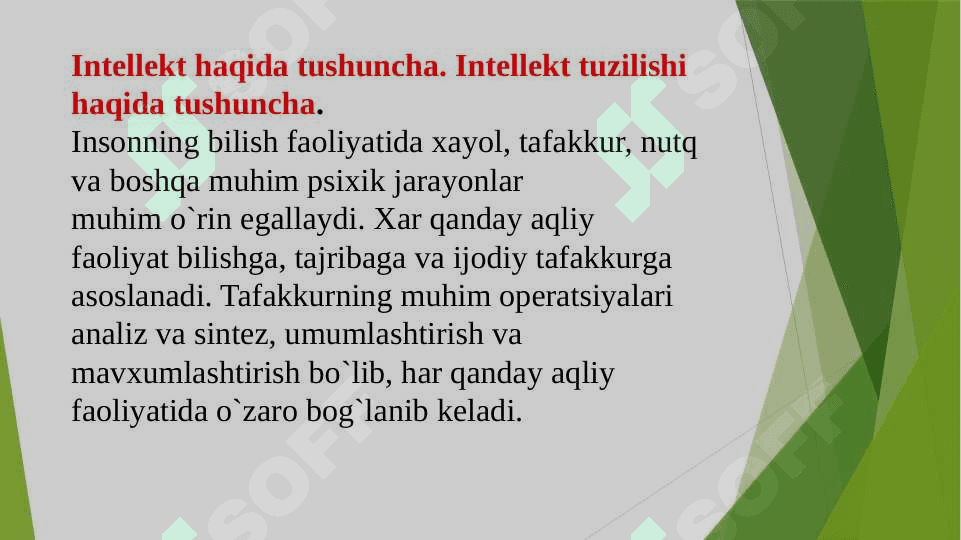 Intellektni diagnostika qilish va aqliy rivojlanish 2