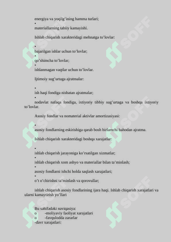 Ishlab chiqarish xarajatlari va ularni kamaytirish yo`llari. 2