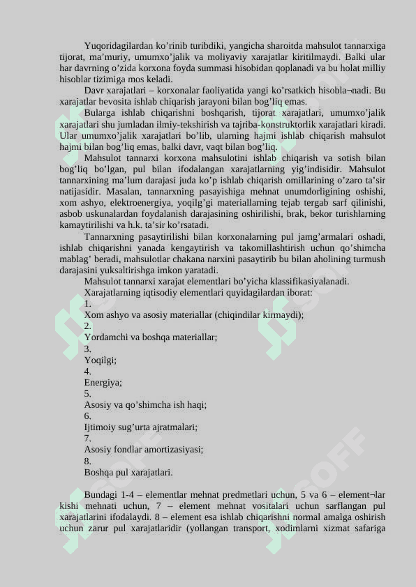 Ishlab chiqarish xarajatlari va ularni kamaytirish yo`llari. 4