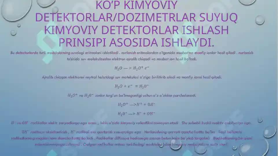 Kimyoviy dozimetrlar 4