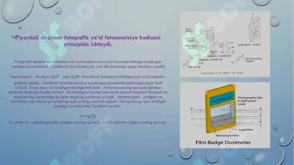Kimyoviy dozimetrlar 6