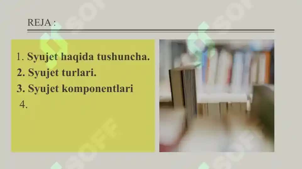 Badiiy asar syujeti 2