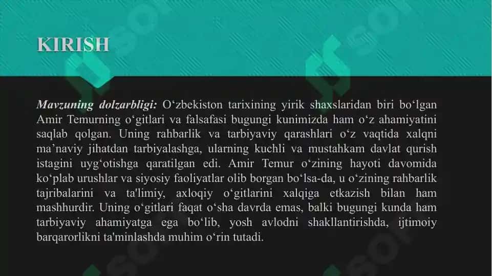 Amir Temuroʻgitlarining tarbiyaviy ahamiyati 3