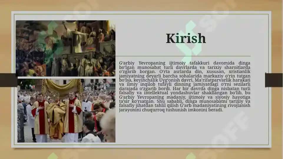 G`arbiy Yevropa sotsial tafakkurda dinga bo`lgan turli munosabatlar 3