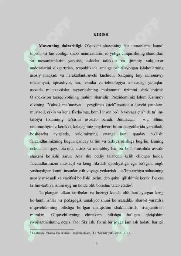 O`QUVCHILAR ERKIN FIKRLASHINI SHAKLLANTIRISHDA INTERFAOL USULLARNING AHAMIYATI 3