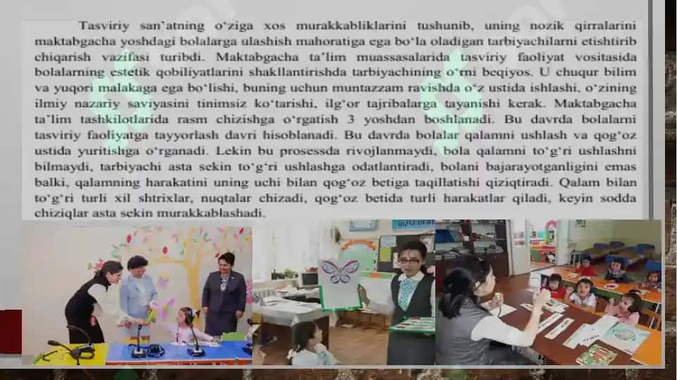 Maktabgacha yoshdagi bolalarni tasviriy faoliyatga o‘rgatish metodlari 3