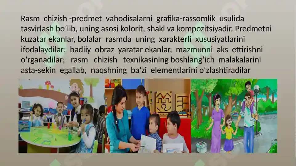 Bolalarni rasm chizishga o'rgatish 4
