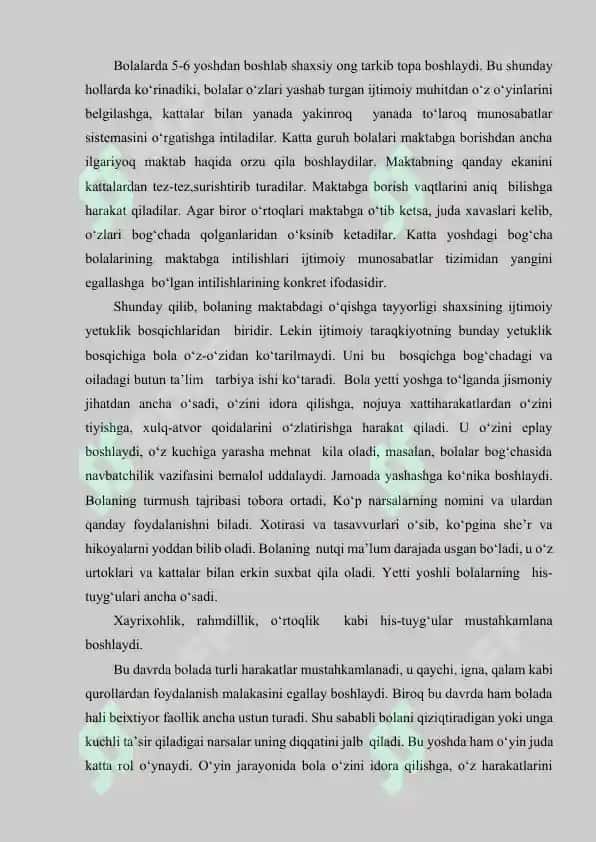 Bolalarni maktabga psixologik tayyorgarligi 3
