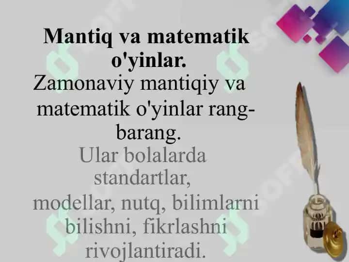 Maktabgacha yoshdagi bolalarni matematik rivojlantirish jarayonida mantiqiy fikirlashni loyihalash 7