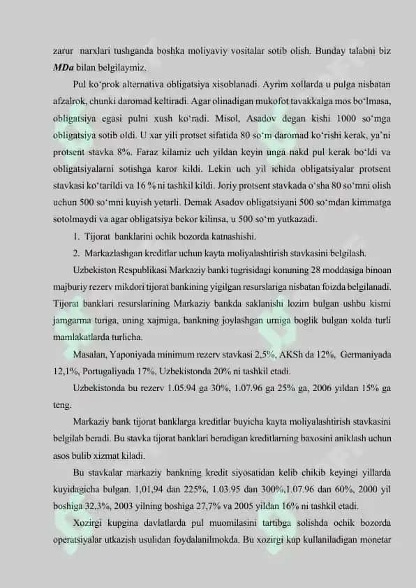 Pul bozorida muvozanat 4