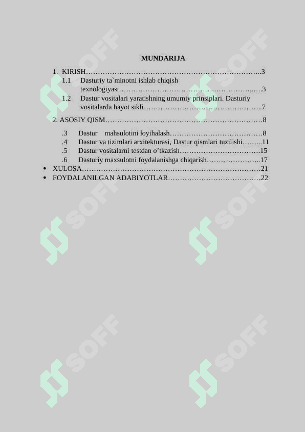 Dasturiy vositalarni loyihalash va ishlab chiqish_ESSEY 2