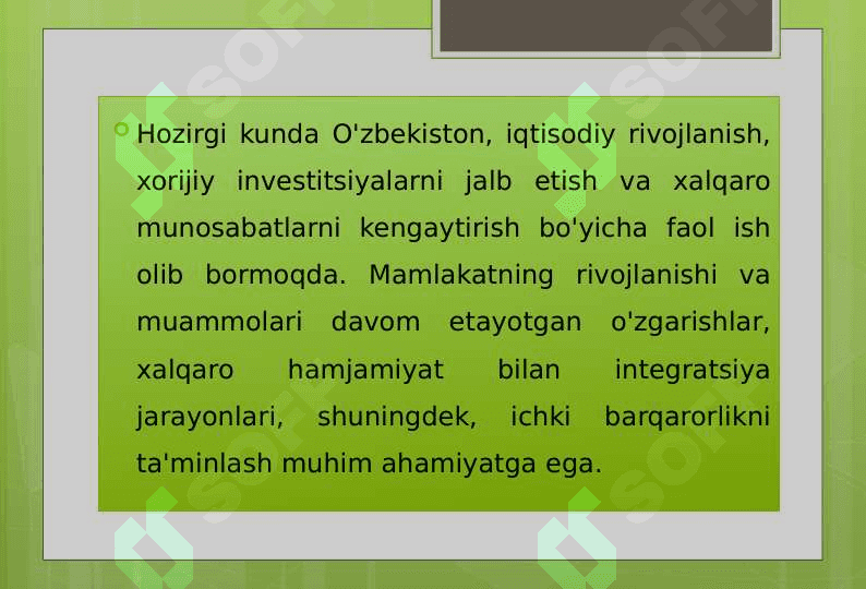 O'zbekistonning o'ziga xos istiqbol va taraqqiyot yo'li 6