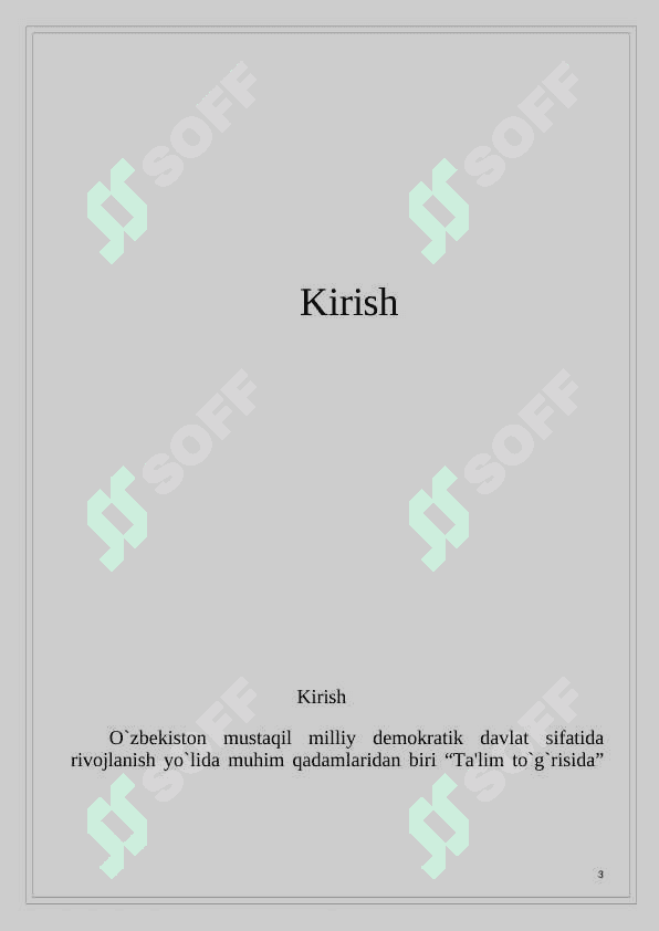 ATSETONNI ISITISH UCHUN USIMON QOBIQ TRUBALI ISSIQLIK ALMASHINISH QURILMASINI HISOBLASH   	VA LOYIHALASH 5
