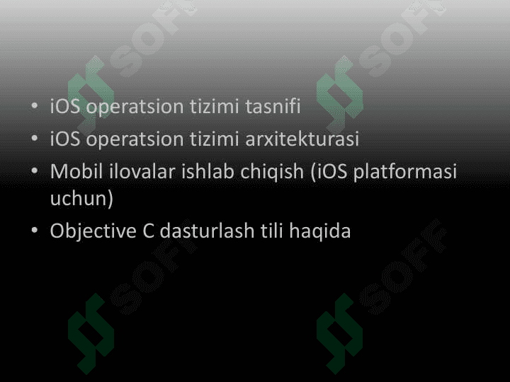 iOS mobil operatsion tizimi 2