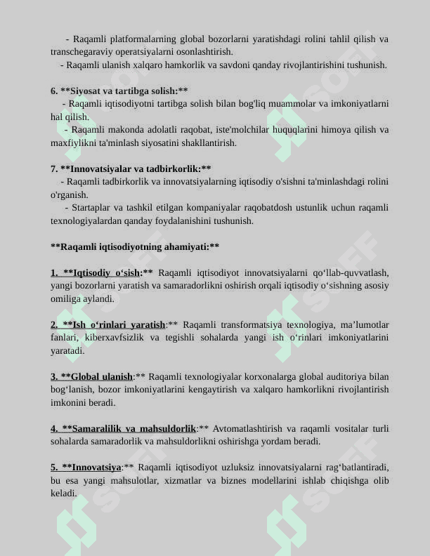 RAQAMLI IQTISODIYOT 2