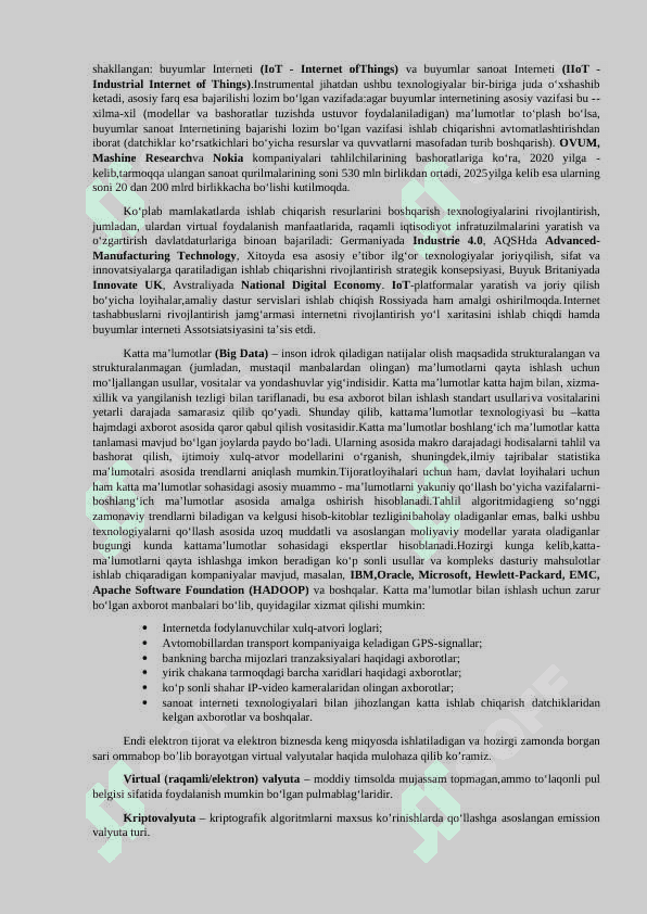 RAQAMLI IQTISODIYOTNING TARKIBIY QISMLARI TAVSIFI 2